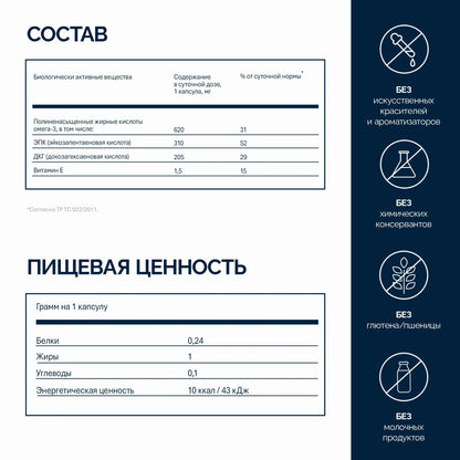 NFO® Омега-3 Форте 60